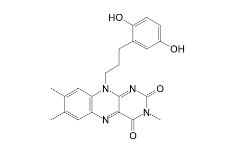 10-[3'-(2",5"-Dihydroxyphenyl)propyl]-3,7,8-trimethylisoalloxazine