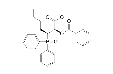 Methyl (2R*,3S*)-2-Benzoyloxy-3-diphenylphosphinoylheptanoate