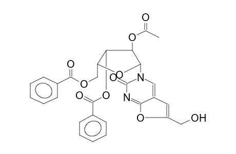 3-(2-O-ACETYL-3,5-DI-O-BENZOYL-BETA-D-XYLOFURANOSYL)-6-HYDROXYMETHYLFURO[2,3-D]PYRIMIDIN-2-ONE