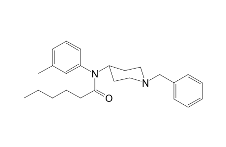 N-(1-Benzylpiperidin-4-yl)-N-(3-methylphenyl)hexanamide