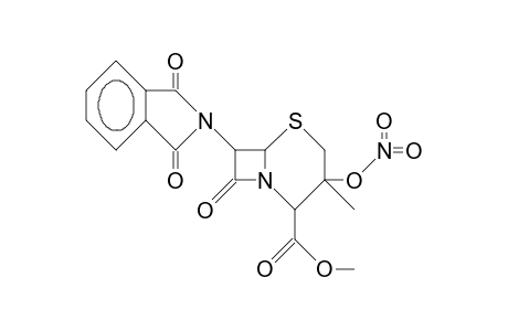 7b-Phthalimido-3a-methyl-3b-nitrato-cephamic 4-acid, methyl ester