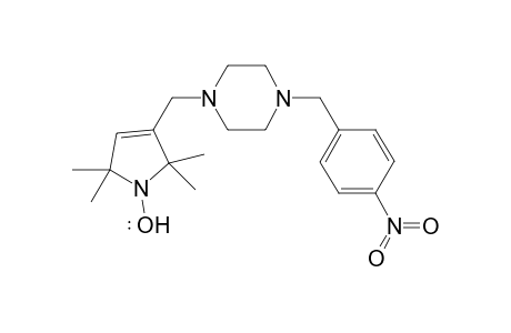 {3-[4'-(p-Nitroobenzyl)piperazini-1'-ylmethyl]-2,2,,5,5-tetramethyl-2,5-dihydro-1H-pyrrol-1-yl}oxyl - Radical structure