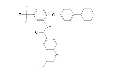 Benzamide, 4-butoxy-N-[2-(4-cyclohexylphenoxy)-5-(trifluoromethyl)phenyl]-