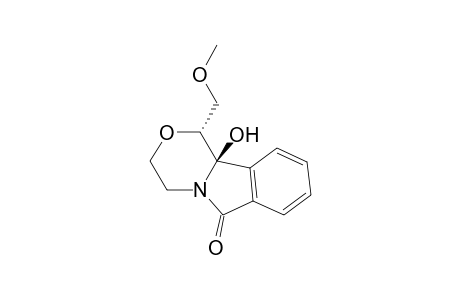 6H-[1,4]Oxazino[3,4-a]isoindol-6-one, 1,3,4,10b-tetrahydro-10b-hydroxy-1-(methoxymethyl)-, trans-