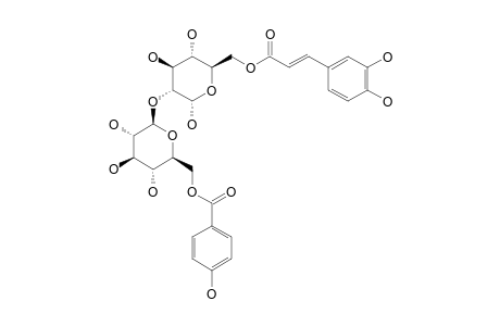 6-O-(E)-CAFFEOYL-[2-O-(6-O-PARA-HYDROXYBENZOYL)-BETA-D-GLUCOPYRANOSYL]-ALPHA-D-GLUCOPYRANOSIDE