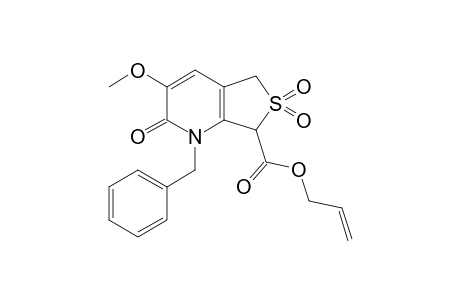 1-Benzyl-2,6,6-triketo-3-methoxy-5,7-dihydrothieno[3,4-b]pyridine-7-carboxylic acid allyl ester