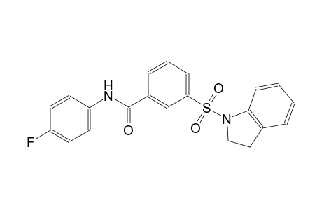 benzamide, 3-[(2,3-dihydro-1H-indol-1-yl)sulfonyl]-N-(4-fluorophenyl)-