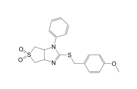 1H-thieno[3,4-d]imidazole, 3a,4,6,6a-tetrahydro-2-[[(4-methoxyphenyl)methyl]thio]-1-phenyl-, 5,5-dioxide