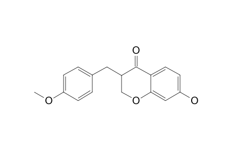 DIHYDROBONDUCELLIN;7-HYDROXY-3-(4-METHOXYBENZYL)-CHROMAN-4-ONE
