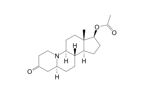 (+)-17.beta.-(Acetoxy)-(5.alpha.)-10-azaestran-3-one
