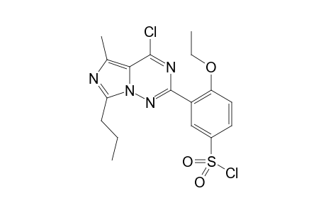 2-(2-ethoxy-5-chlorosulfonylphenyl)-4-chloro-5-methyl-7-propylimidazole [5,1-f] [1,2,4]-triazine