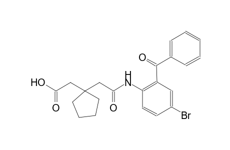 {1-[2-(2-benzoyl-4-bromoanilino)-2-oxoethyl]cyclopentyl}acetic acid