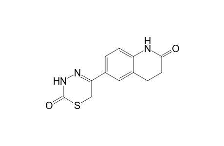 2(1H)-Quinolinone, 6-(3,6-dihydro-2-oxo-2H-1,3,4-thiadiazin-5-yl)-3,4-dihydro-