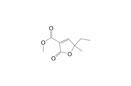 3-Furancarboxylic acid, 5-ethyl-2,5-dihydro-5-methyl-2-oxo-, methyl ester