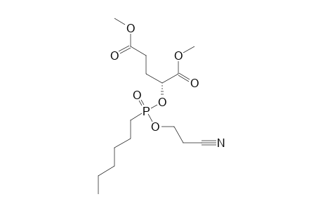 (-)-P-2-(S)-[2-CYANOETHOXY-(N-HEYL)-PHOSPHINOYLOXY]-PENTANEDIOIC-ACID-DIMETHYLESTER