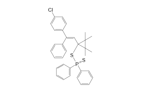 1-(2-(4-Chlorophenyl)-2-phenylvinyl)-2,2,3,3-tetramethylcyclopropyldiphenylphosphinodithioate