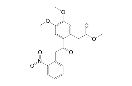 Methyl 2-(2'-nitrophenylacetyl)-4,5-dimethoxyphenylacetate