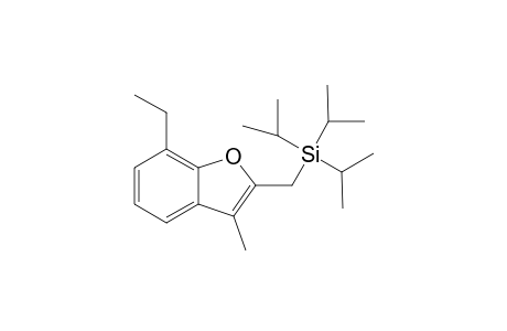 2-(Triisopropylsilylmethyl)-3-methyl-7-ethylbenzofuran