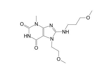 7-(2-methoxyethyl)-8-[(3-methoxypropyl)amino]-3-methyl-3,7-dihydro-1H-purine-2,6-dione