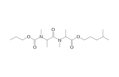 Alanylalanine, N,N'-dimethyl-N'-propoxycarbonyl-, isohexyl ester