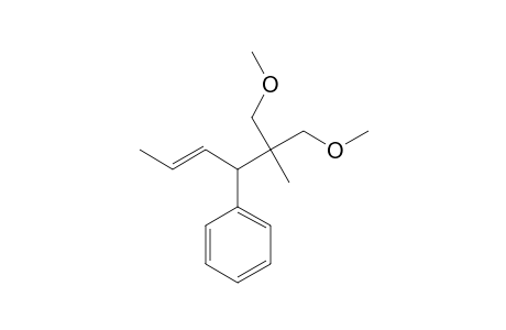 E-5,5-DI-(METHOXYMETHYL)-4-PHENYLHEX-2-ENE