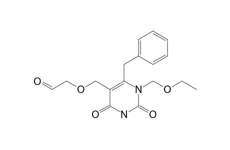 (6-BENZYL-1-ETHOXYMETHYL-2,4-DIOXO-1,2,3,4-TETRAHYDRO-PYRIMIDIN-5-YL-METHOXY)-ACETALDEHYDE