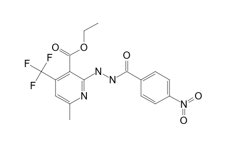 6-methyl-2-[N'-(4-nitrobenzoyl)hydrazino]-4-(trifluoromethyl)nicotinic acid ethyl ester