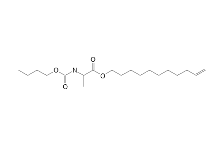 L-Alanine, N-butoxycarbonyl-, undec-10-enyl ester