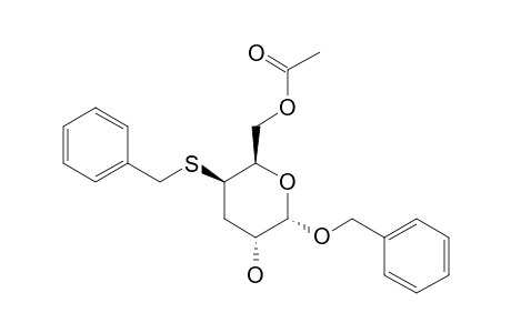 BENZYL-6-O-ACETYL-4-S-BENZYL-3-DEOXY-4-THIO-ALPHA-D-XYLO-HEXOPYRANOSIDE