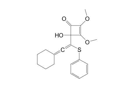 4-(2-cyclohexylidene-1-phenylsulfanyl-ethenyl)-2,3-dimethoxy-4-oxidanyl-cyclobut-2-en-1-one