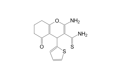 2-amino-5-oxo-4-(2-thienyl)-5,6,7,8-tetrahydro-4H-chromene-3-carbothioamide