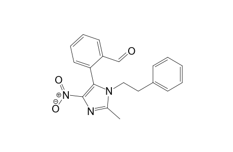 2-(2-Methyl-4-nitro-1-phenethyl-1H-imidazol-5-yl)benzaldehyde