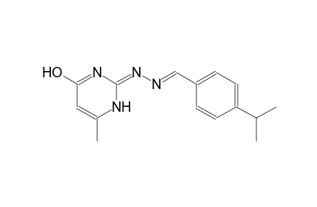4-isopropylbenzaldehyde [(2E)-4-hydroxy-6-methylpyrimidinylidene]hydrazone