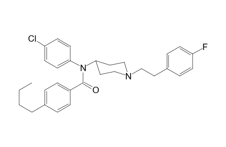 4-Butyl-N-(4-chlorophenyl)-N-(1-[2-(4-fluorophenyl)ethyl]piperidin-4-yl)benzamide