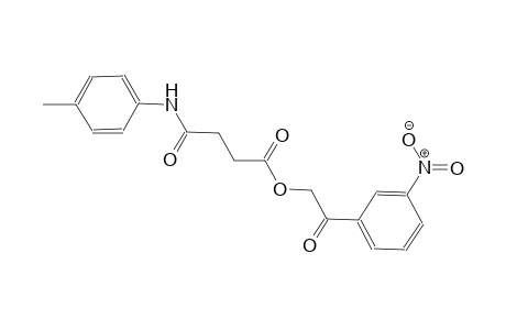 butanoic acid, 4-[(4-methylphenyl)amino]-4-oxo-, 2-(3-nitrophenyl)-2-oxoethyl ester