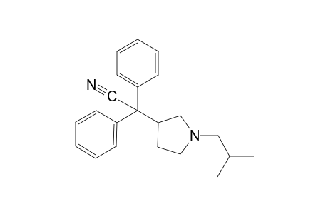 α,α-diphenyl-1-isobutyl-3-pyrrolidineacetonitrile