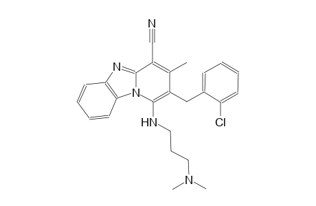 2-(2-chlorobenzyl)-1-{[3-(dimethylamino)propyl]amino}-3-methylpyrido[1,2-a]benzimidazole-4-carbonitrile