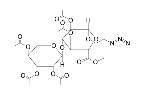 METHYL [(2-AZIDOETHYL)-2,4-DI-O-ACETYL-3-O-(2,3,4-TRI-O-ACETYL-ALPHA-L-RHAMNOPYRANOSYL)-BETA-D-GLUCOPYRANOSIDE]URONATE