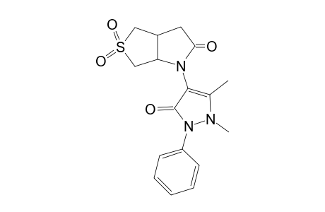 1-(1,5-Dimethyl-3-oxo-2-phenyl-2,3-dihydro-1H-pyrazol-4-yl)tetrahydro-1H-thieno[3,4-b]pyrrol-2(3H)-one 5,5-dioxide