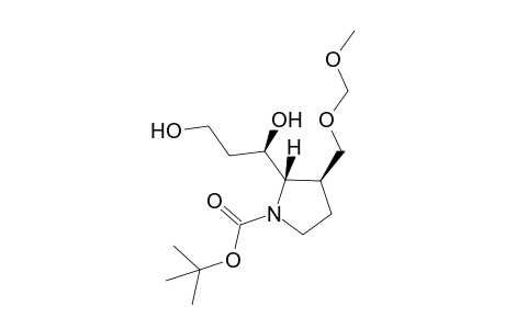 (2S,3S)-1-(tert-Butoxycarbonyl)-2-[(R)-1,3-dihydroxypropyl]-3-(methoxymethoxymethyl)pyrrolidine