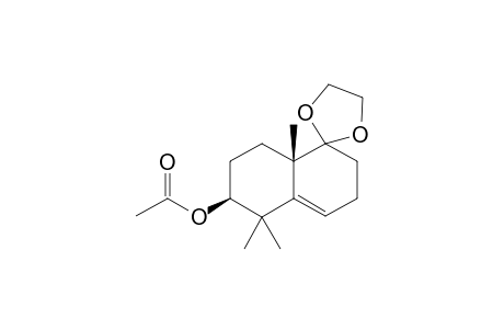 9-Acetoxy-5-(ethylenedioxy)-6,10,10-trimethylbicyclo[4.4.0]deca-1-ene