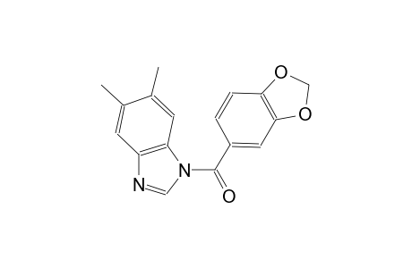 1-(1,3-benzodioxol-5-ylcarbonyl)-5,6-dimethyl-1H-benzimidazole