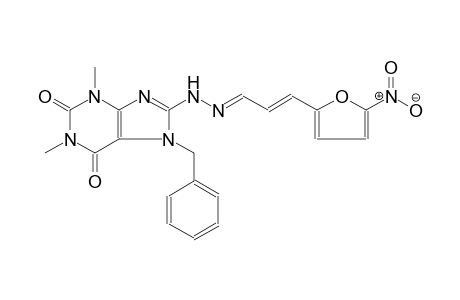 (1E,2E)-3-(5-nitro-2-furyl)-2-propenal (7-benzyl-1,3-dimethyl-2,6-dioxo-2,3,6,7-tetrahydro-1H-purin-8-yl)hydrazone