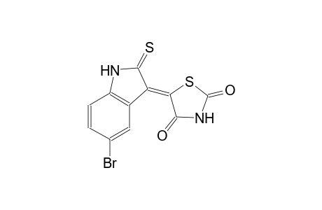 (5Z)-5-(5-bromo-2-thioxo-1,2-dihydro-3H-indol-3-ylidene)-1,3-thiazolidine-2,4-dione