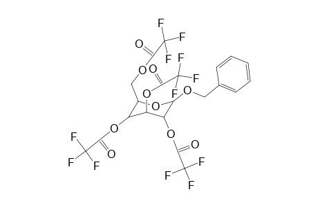 (3R,4S,6R)-2-(benzyloxy)-6-((2,2,2-trifluoroacetoxy)methyl)tetrahydro-2H-pyran-3,4,5-triyl tris(2,2,2-trifluoroacetate)