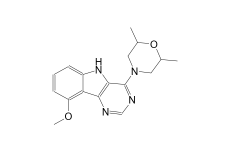 4-(2,6-dimethyl-4-morpholinyl)-9-methoxy-5H-pyrimido[5,4-b]indole