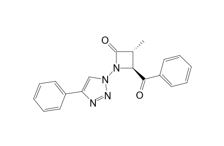 (3R,4S)-3-methyl-4-(phenylcarbonyl)-1-(4-phenyl-1,2,3-triazol-1-yl)azetidin-2-one