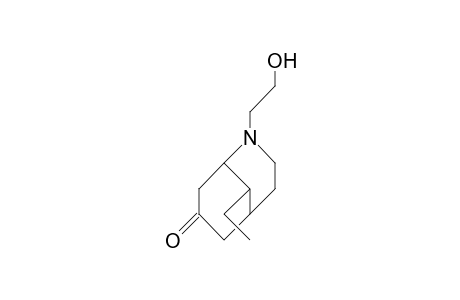 9.alpha.-Ethyl-2-(2-hydroxy-ethyl)-2-aza-bicyclo(3.3.1)nonan-7-one
