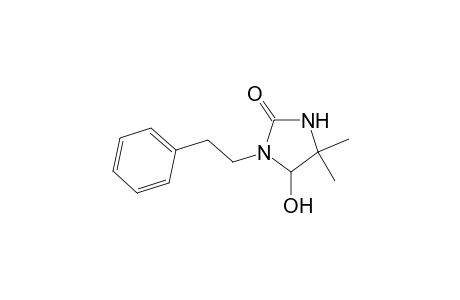 5-Hydroxy-4,4-dimethyl-1-(2-phenylethyl)-2-imidazolidinone