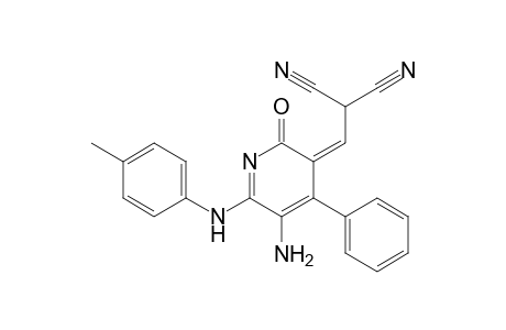 Propanedinitrile, [amino[6-[(4-methylphenyl)amino]-2-oxo-4-phenyl-3(2H)-pyridinylidene]methyl]-